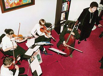 Graciela and the Crowden School qaurtet
